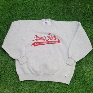 Vintage 80s Illinois State ISUBCA Sweatshirt XL 24x26 Gray